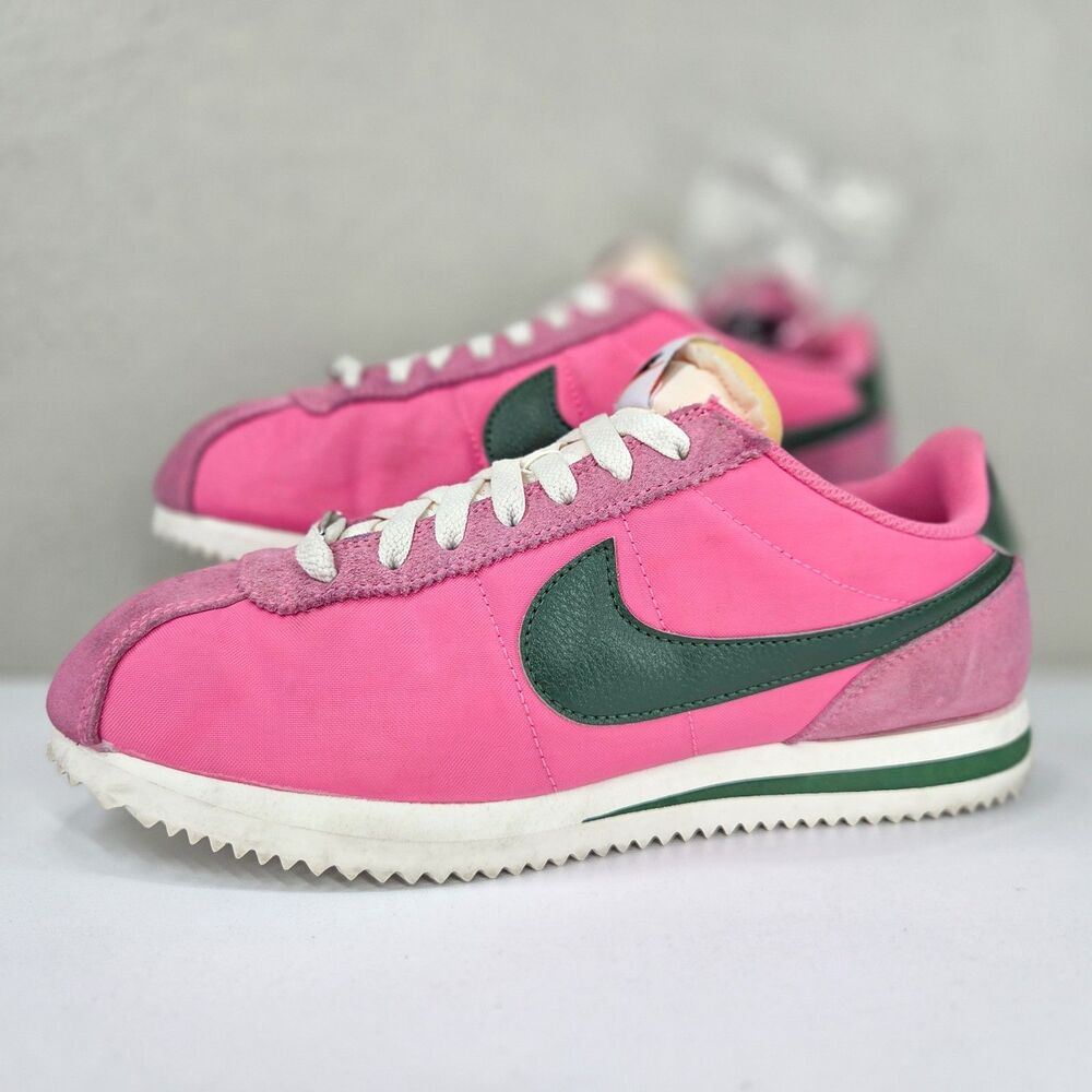 Nike Cortez TXT Pinksicle Fir Green Pink Sneakers IH2361-600 Women's Size 8